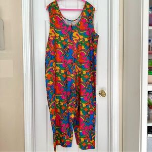 Nooworks XL Garden Suit Linen Jumpsuit Auderpopz